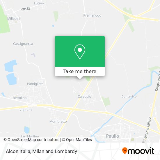 Alcon Italia map
