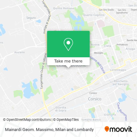 Mainardi Geom. Massimo map