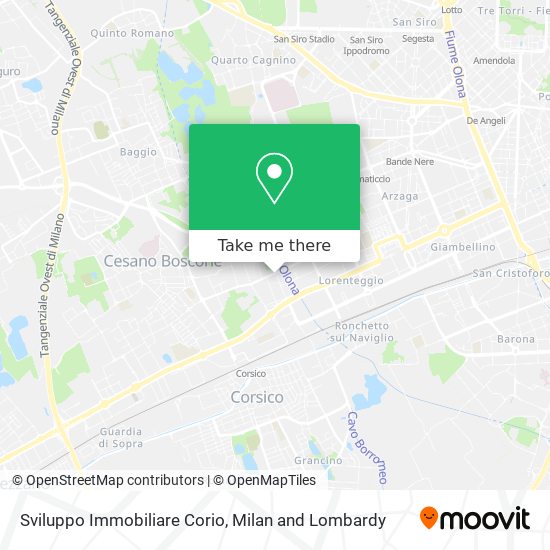 Sviluppo Immobiliare Corio map
