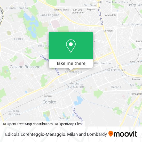Edicola Lorenteggio-Menaggio map