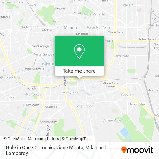 Hole in One - Comunicazione Mirata map