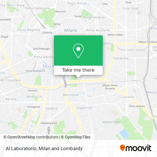 Al Laboratorio map