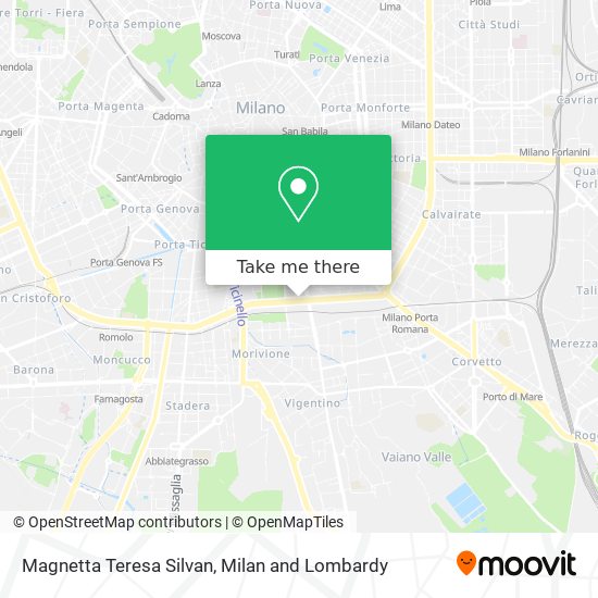 Magnetta Teresa Silvan map