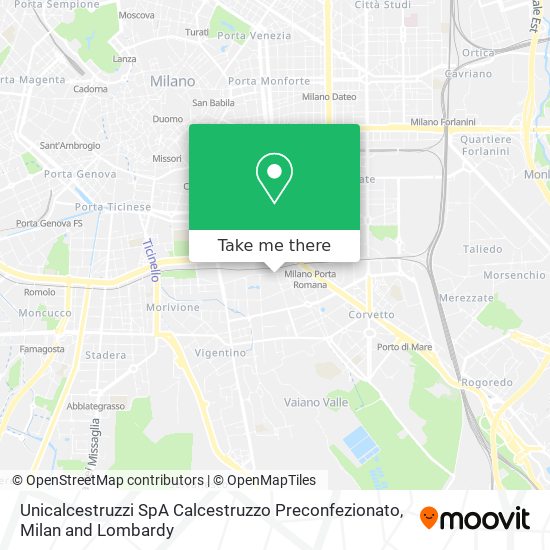 Unicalcestruzzi SpA Calcestruzzo Preconfezionato map