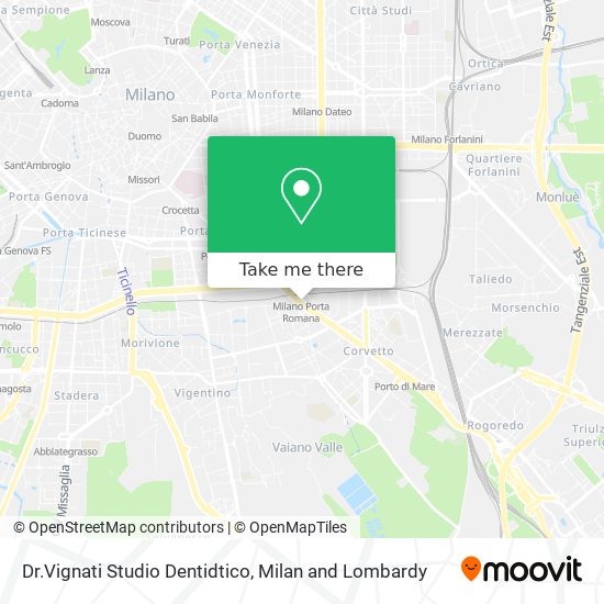 Dr.Vignati Studio Dentidtico map