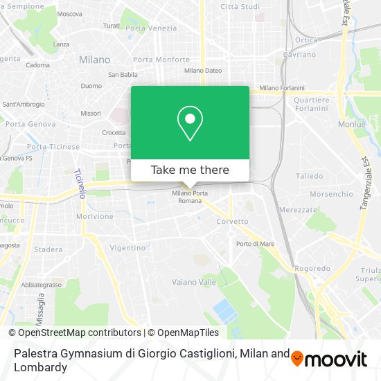 Palestra Gymnasium di Giorgio Castiglioni map