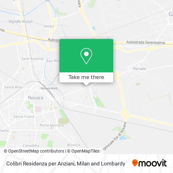 Colibrì Residenza per Anziani map