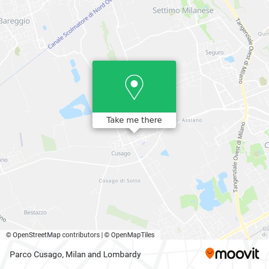 Parco Cusago map
