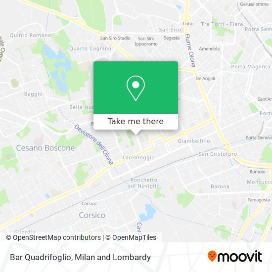 Bar Quadrifoglio map