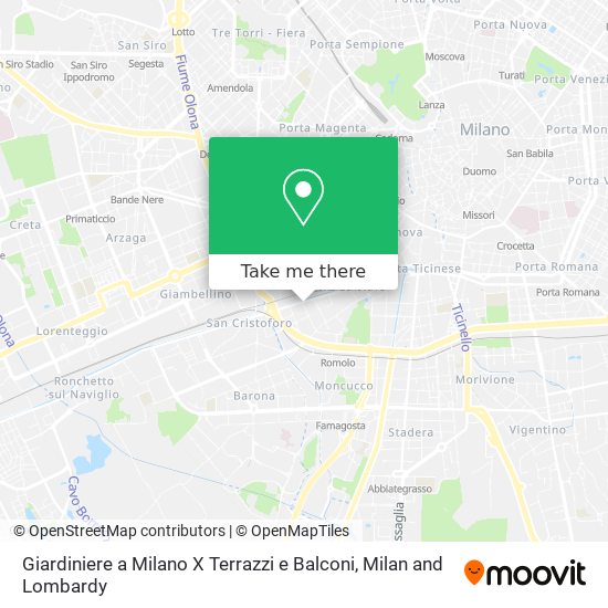 Giardiniere a Milano X Terrazzi e Balconi map