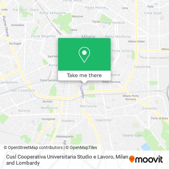 Cusl Cooperativa Universitaria Studio e Lavoro map