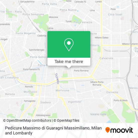 Pedicure Massimo di Guaragni Massimiliano map