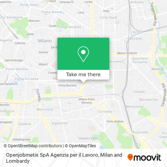 Openjobmetis SpA Agenzia per il Lavoro map