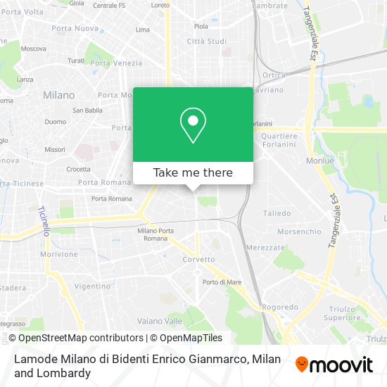 Lamode Milano di Bidenti Enrico Gianmarco map