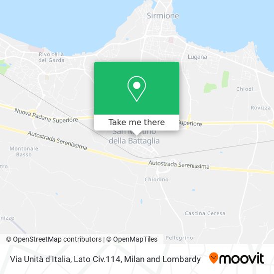 Via Unità d'Italia, Lato Civ.114 map