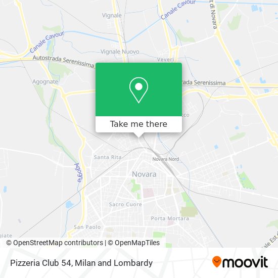 Pizzeria Club 54 map