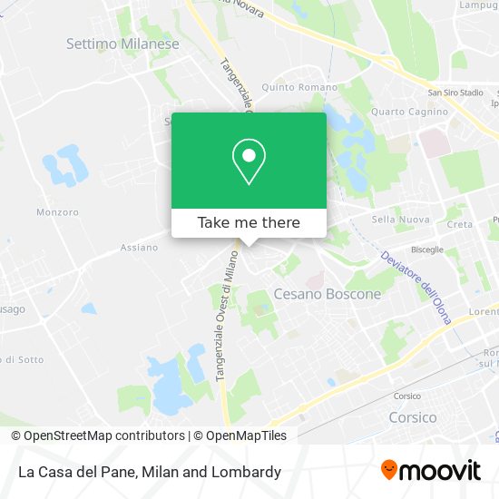 La Casa del Pane map