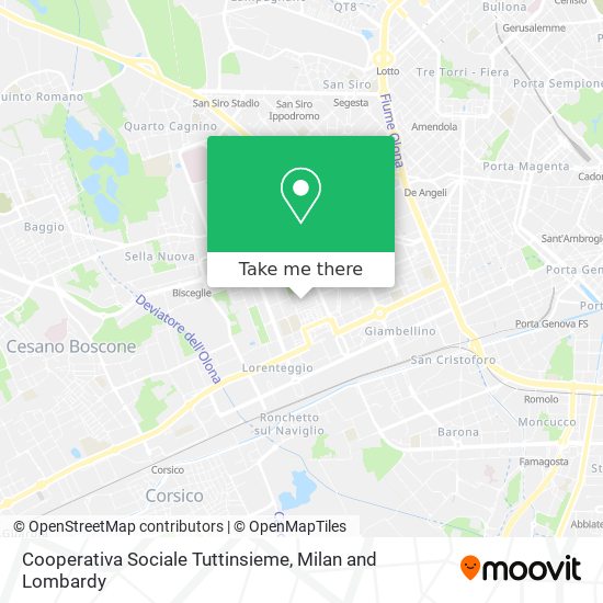 Cooperativa Sociale Tuttinsieme map