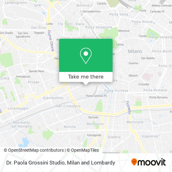 Dr. Paola Grossini Studio map