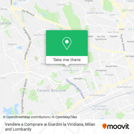 Vendere e Comprare ai Giardini la Viridiana map