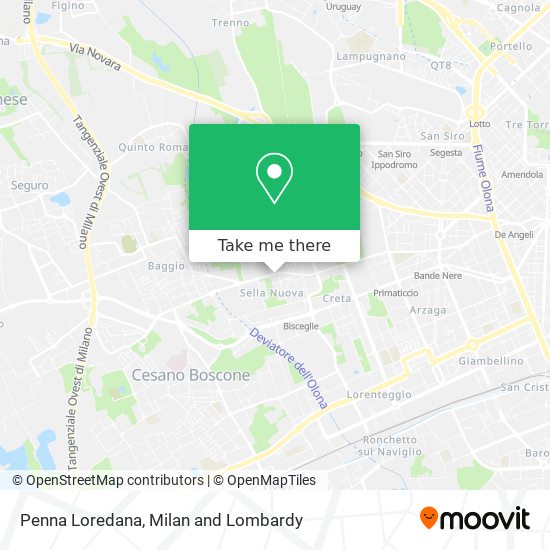 Penna Loredana map
