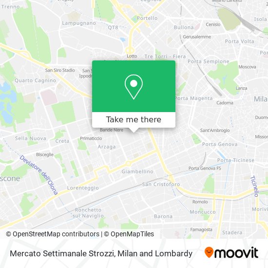Mercato Settimanale Strozzi map