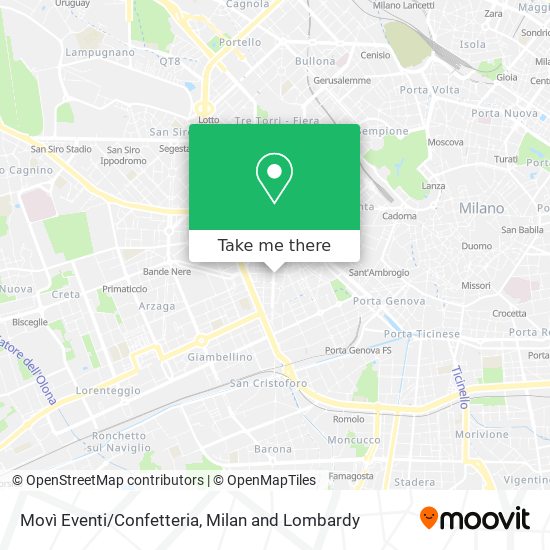 Movì Eventi/Confetteria map