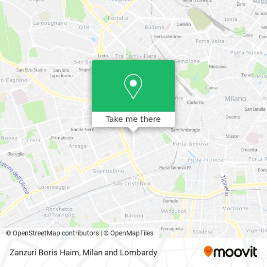 Zanzuri Boris Haim map