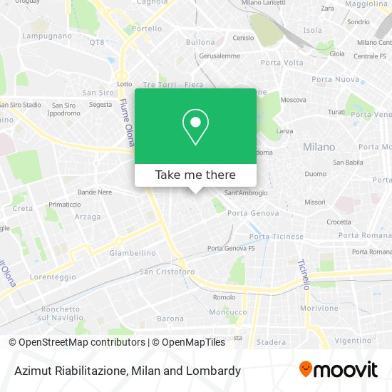 Azimut Riabilitazione map
