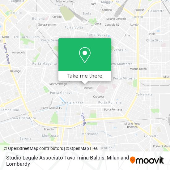 Studio Legale Associato Tavormina Balbis map