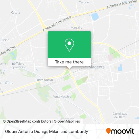 Oldani Antonio Dionigi map