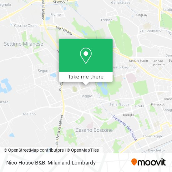 Nico House B&B map