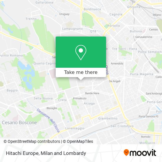 Hitachi Europe map