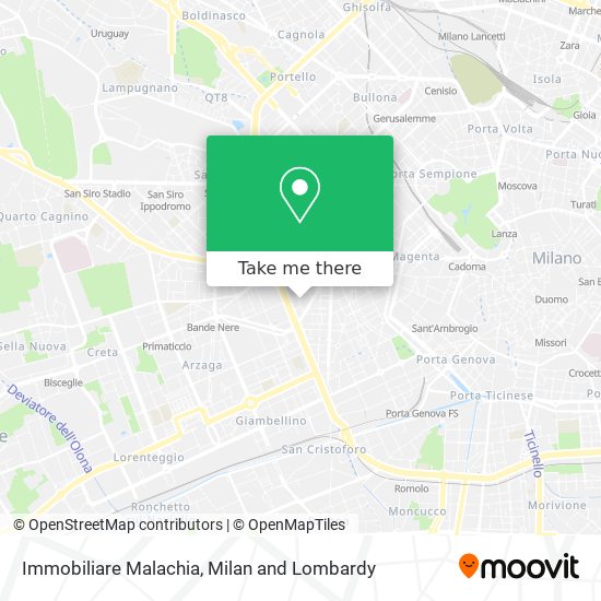 Immobiliare Malachia map