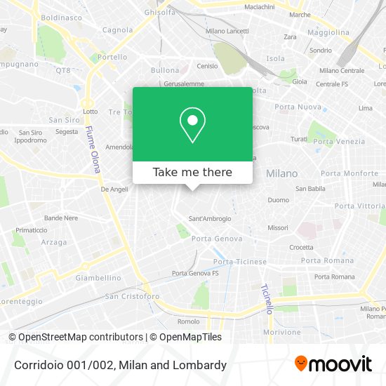 Corridoio 001/002 map