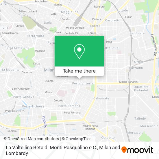 La Valtellina Beta di Monti Pasqualino e C. map