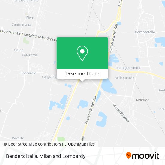 Benders Italia map