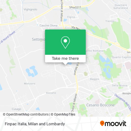 Finpac Italia map