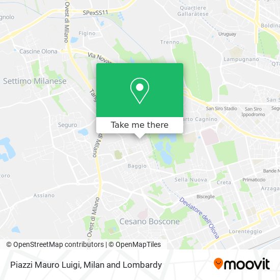Piazzi Mauro Luigi map
