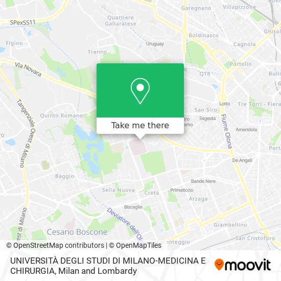 UNIVERSITÀ DEGLI STUDI DI MILANO-MEDICINA E CHIRURGIA map
