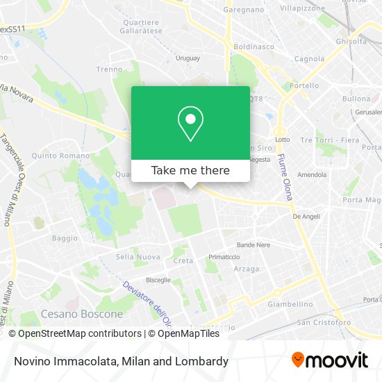 Novino Immacolata map