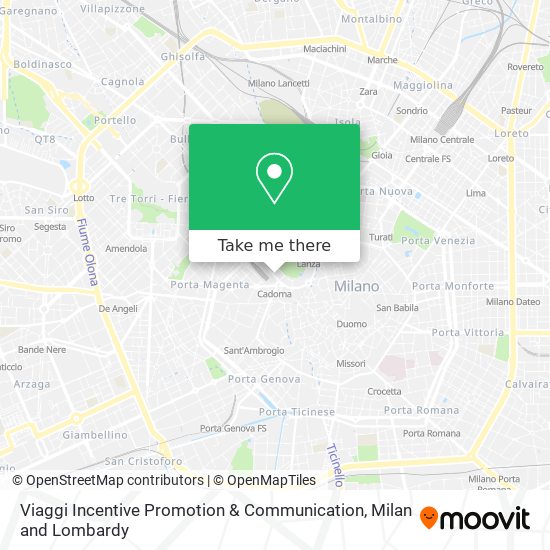 Viaggi Incentive Promotion & Communication map