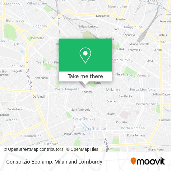 Consorzio Ecolamp map