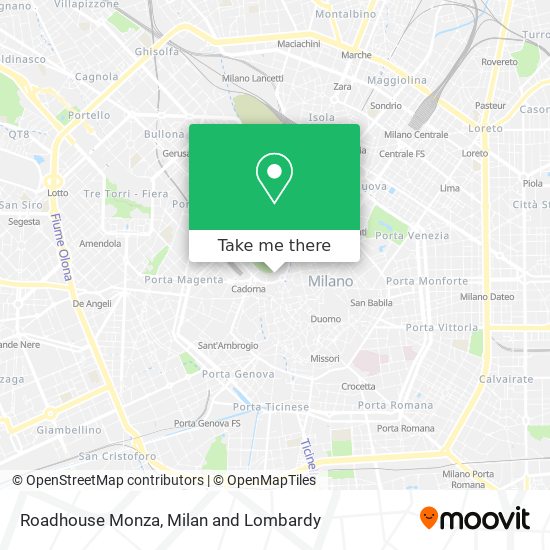 Roadhouse Monza map