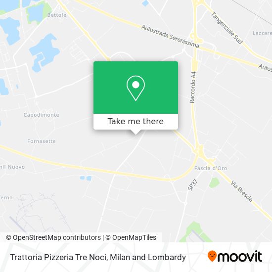 Trattoria Pizzeria Tre Noci map