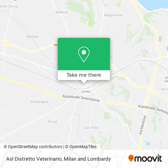Asl Distretto Veterinario map