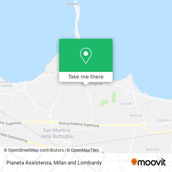 Pianeta Assistenza map