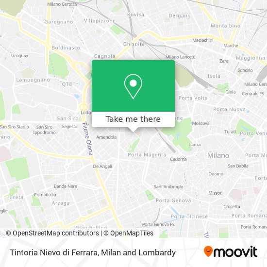 Tintoria Nievo di Ferrara map