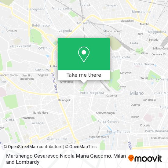 Martinengo Cesaresco Nicola Maria Giacomo map