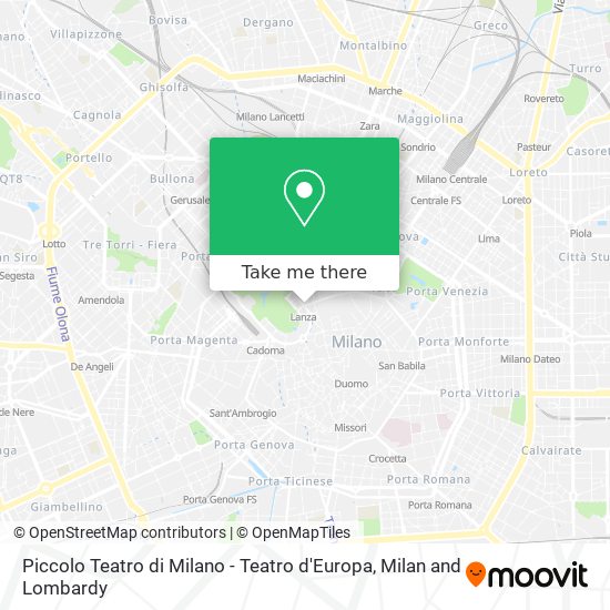 Piccolo Teatro di Milano - Teatro d'Europa map
